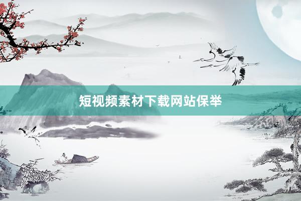 短视频素材下载网站保举