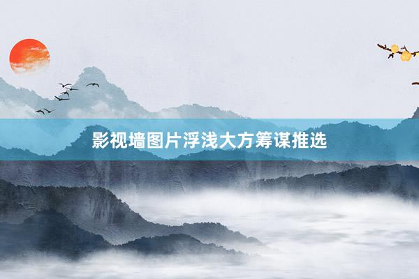 影视墙图片浮浅大方筹谋推选