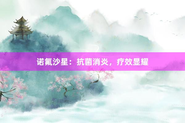 诺氟沙星：抗菌消炎，疗效显耀